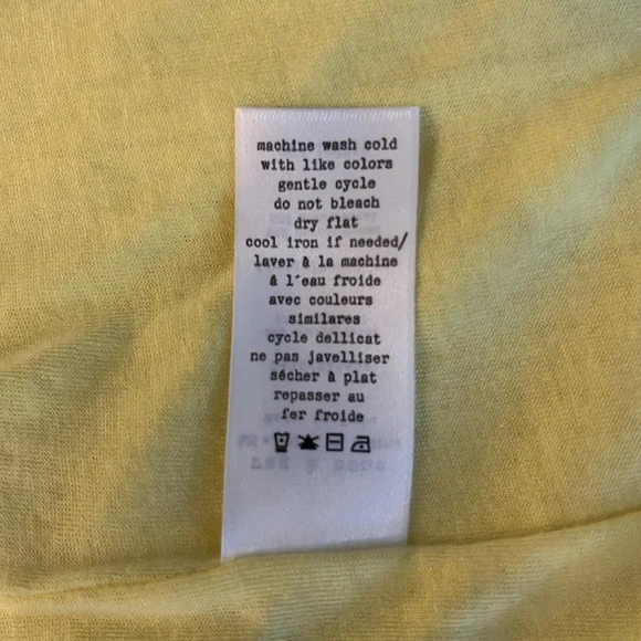 EUC rag & bone yellow cotton blend rib knit long sleeve centre back zip dress - Picture 8 of 8